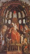 Andrea Mantegna, Virgin and Child Surrounded by Six Saints and Gianfrancesco II Gonzaga (mk05)
